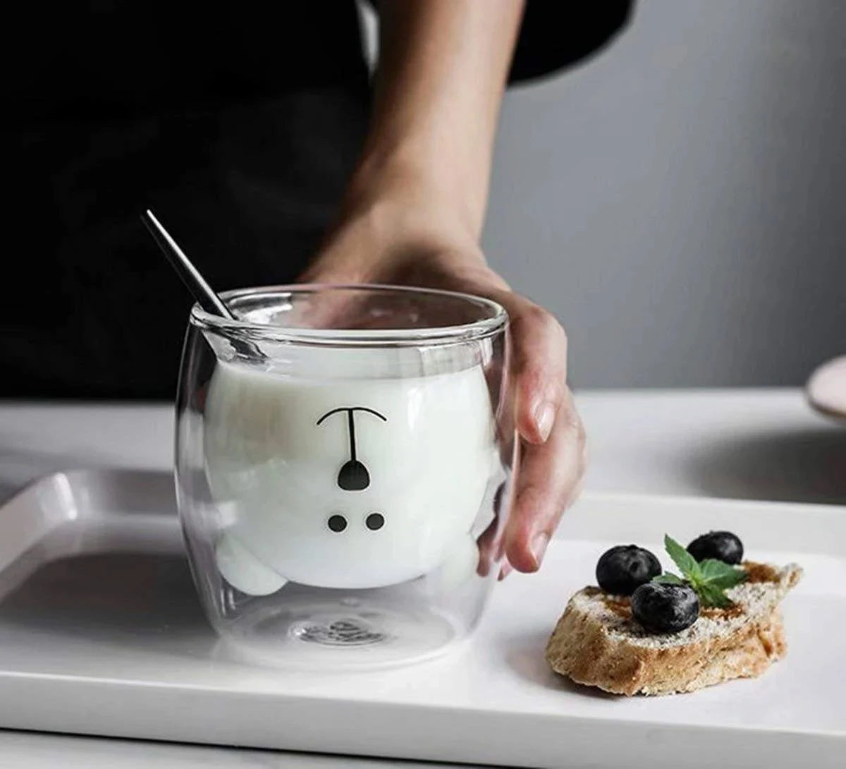 Double-Wall Insulated beer glasses double wall glass cup cafe latte glass