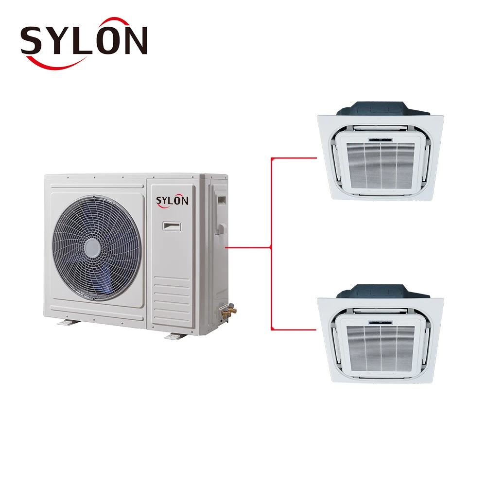 Sylon Brand Home 18000btu Central Inverter Air Conditioning Ceiling Mount Round-flow Cassette Central System Vrf Air Conditioner