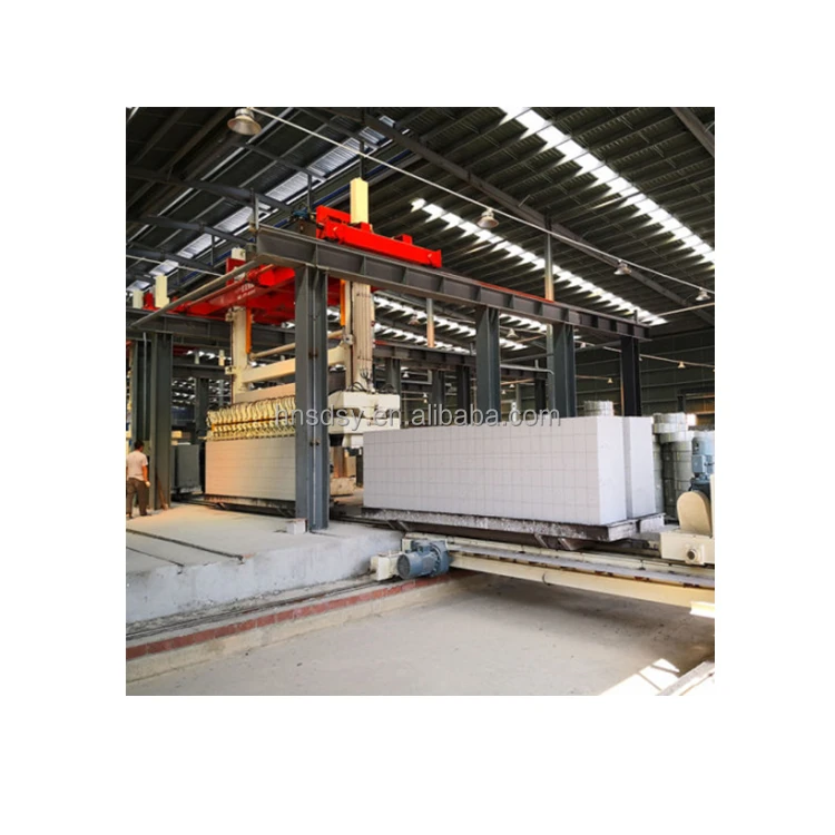 700m3 day fully automatic plant lightweight autoclave concrete AAC block manufacturing machine construction machinery equipment