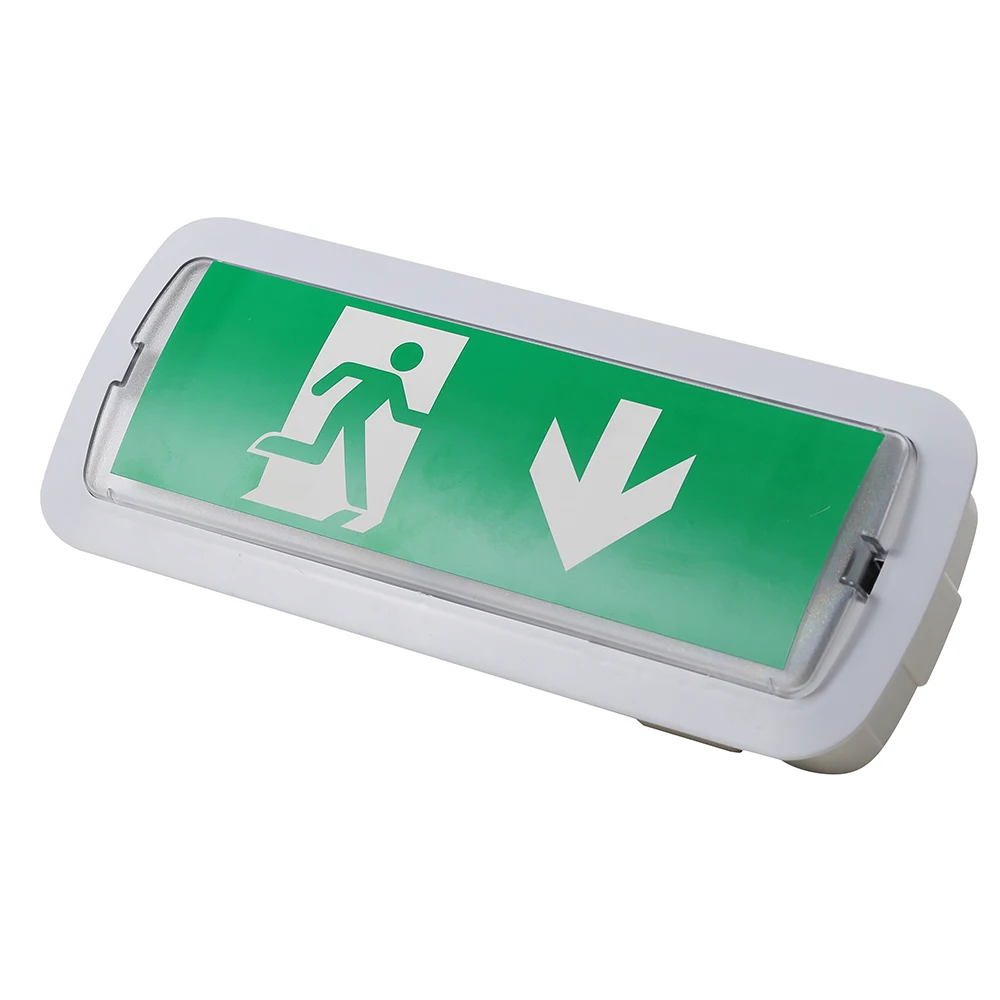 Ceiling Recessed 3W Permanent LED Rechargeable Emergency Exit Light with Battery