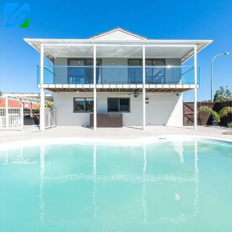 KingBright Outdoor standoff glass railing steel handrail/Outdoor stairs balustrade with led light