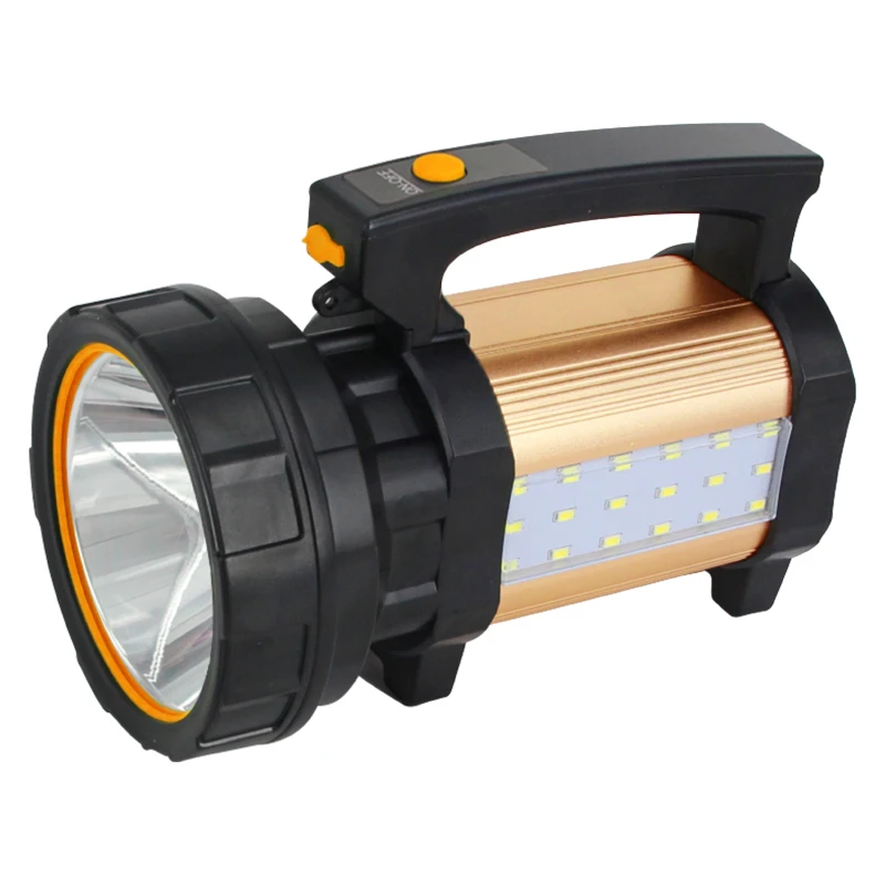 TAIGEXIN LED Searchlight  Push Switch Emergency Lighting SOS Blinker Torch Search Lamp With Solar Panels