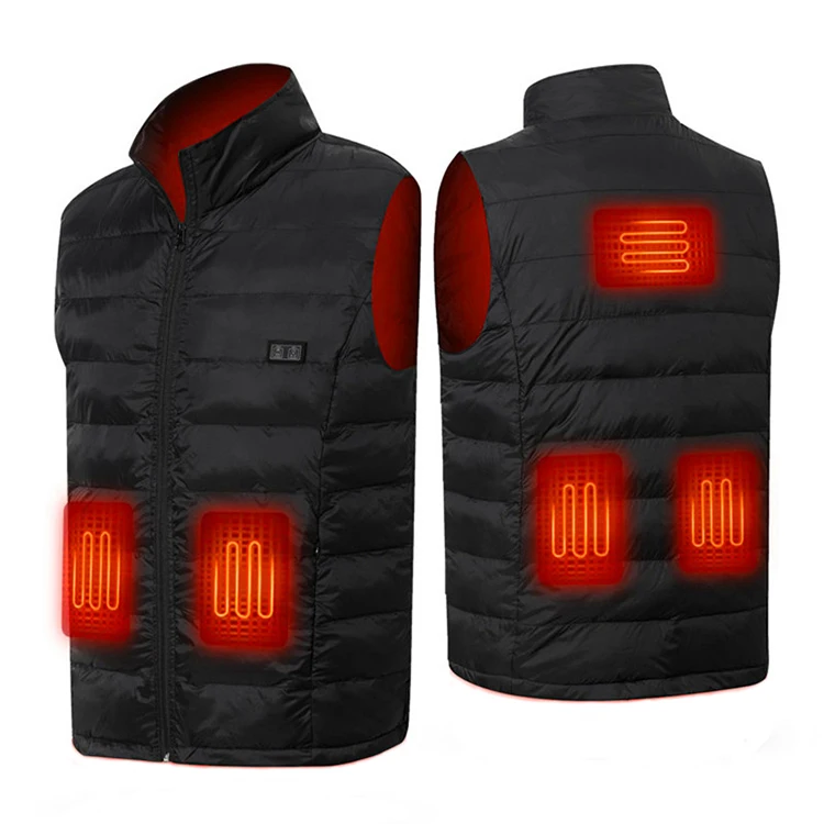 High Quality Outdoor Warm Winter Clothes Down Padding Sports Padded Heated Vest Jacket for Men