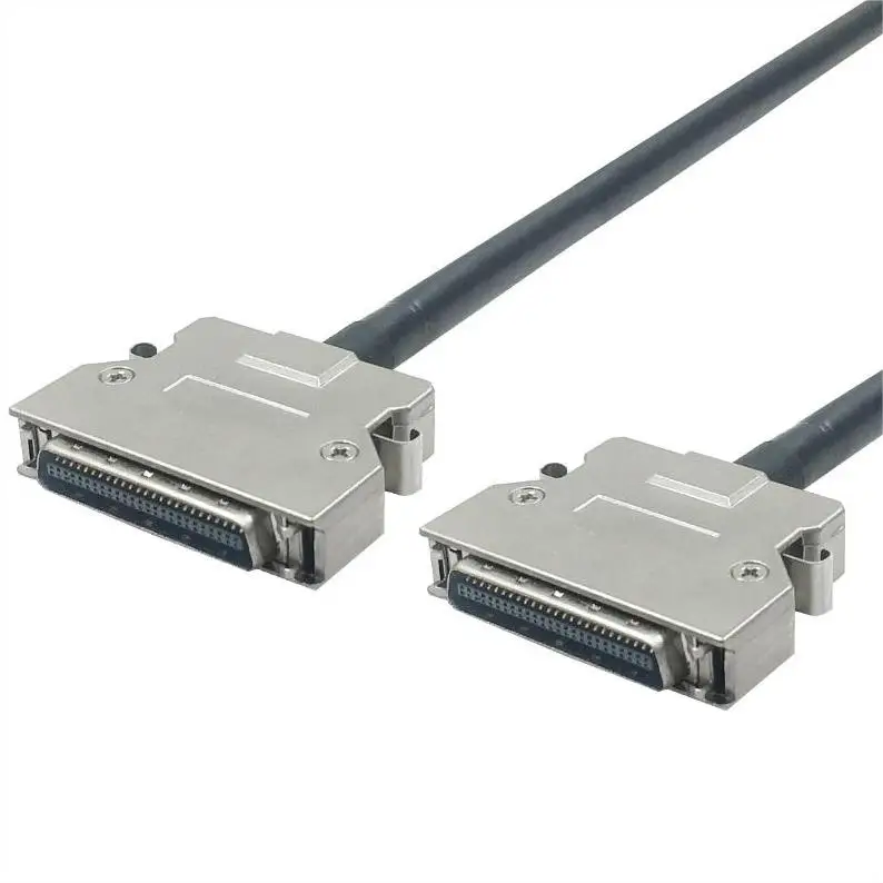HPCN 50Pin штекер-штекер в сборке пружинного типа защелки, SCSI 50Pin кабель, MDR 50Pin Штекерный кабель, L = 1 м
