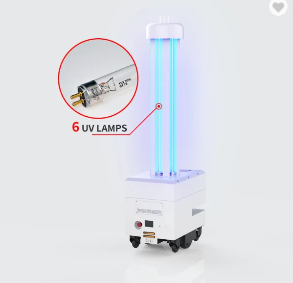 Professional Medical Devices Disinfecting Robot 6-inch Screen Remote Intelligent Control UVC For HospitalSterilization Equipmen