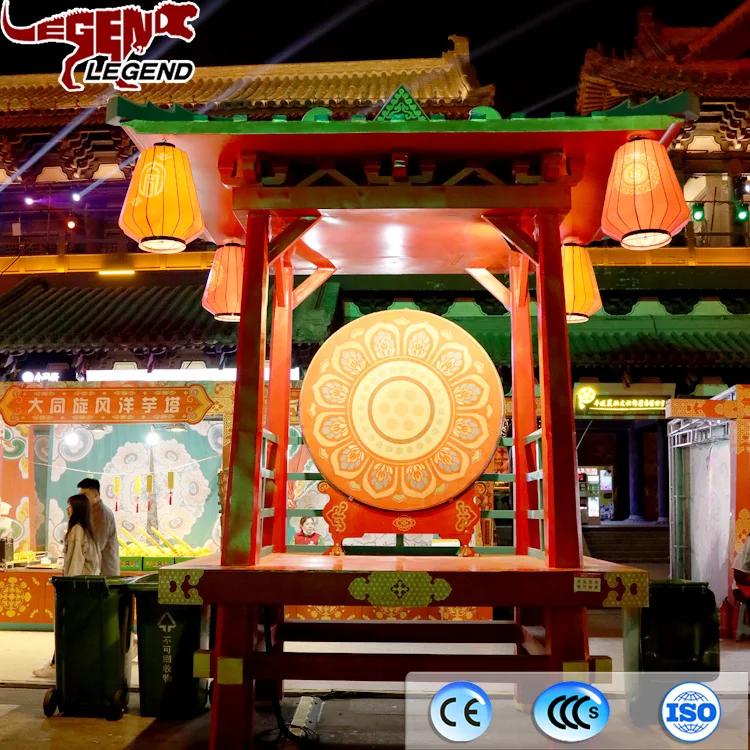 Colorful dimming lantern gongs and drums landscapes sculptures festivals carnival indoor and outdoor lantern exhibitions