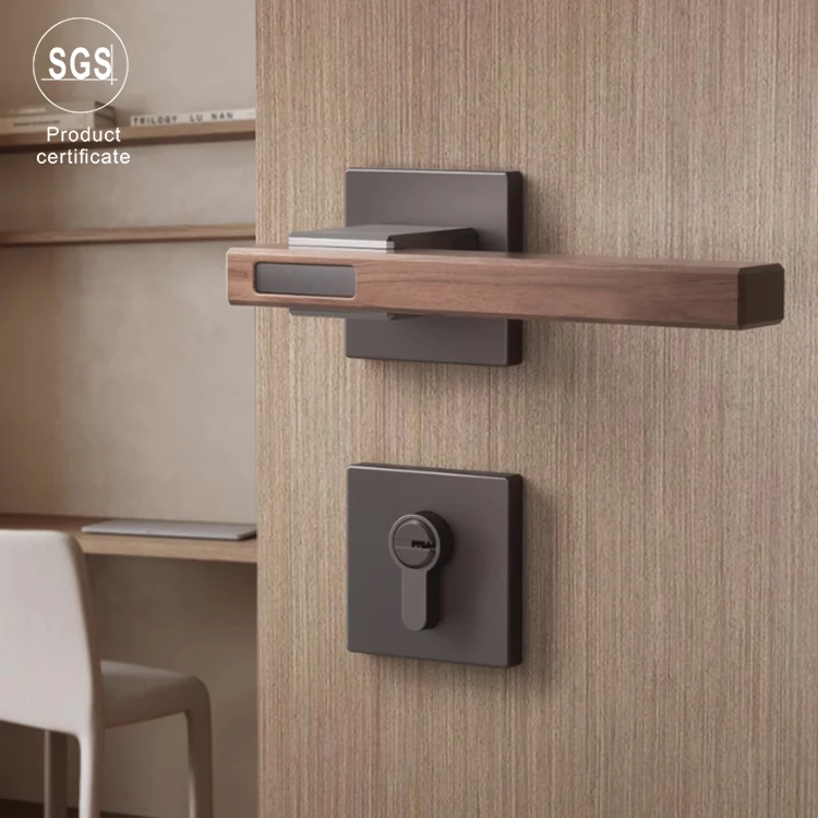 Competitive Price New Style Zinc Alloy Security Internal Interior Door Knurled Lever Lock And Handles Door Handle