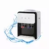 Desktop white color two water taps top cover water bottle electronic cooling hot and cold water dispenser drinking for home use