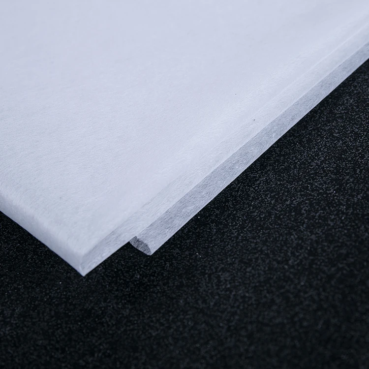 Clothing 100% polyester fusible interfacing roll gum stay 1025HF,1035HF,1040HF,1050HFcut away nonwoven interlining