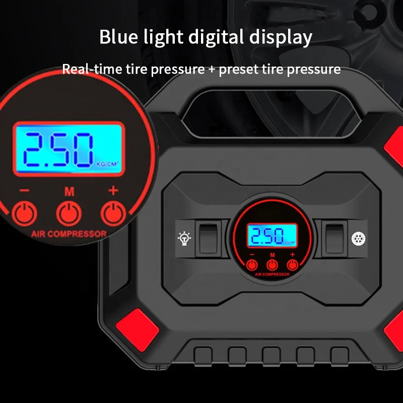 Wholesale DC12V 120PSI Multi-function Easy Operation Tyre Compressor Digital Tire Inflator Portable Air Pump