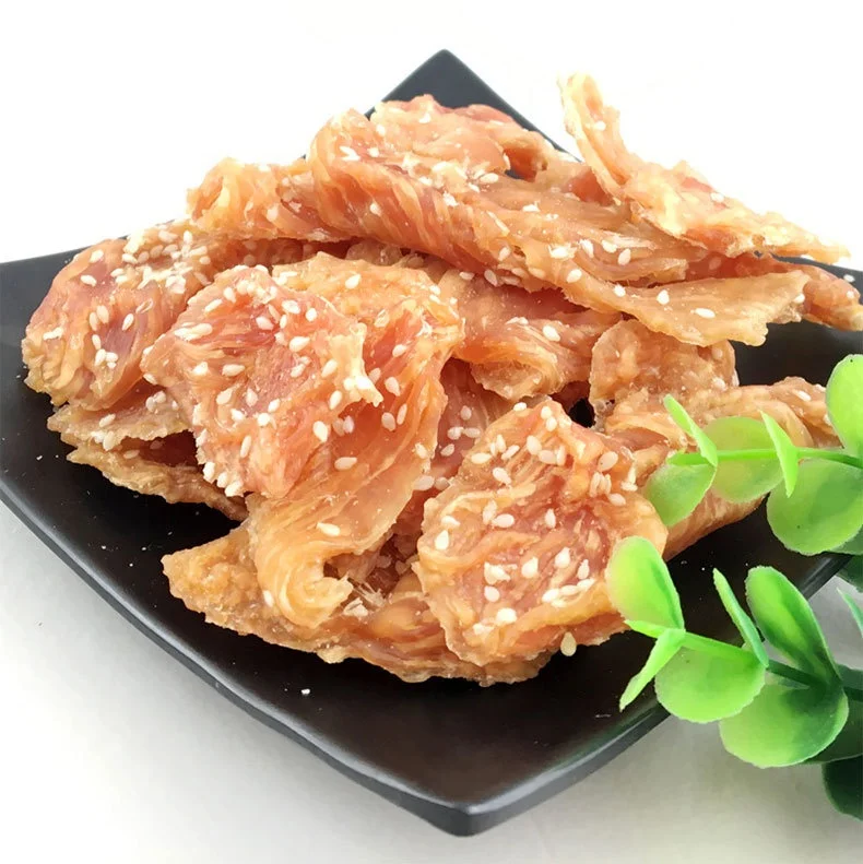 Pet Line Hot Selling High Protein 200g No Additives Training Rewards Sesame Meat Snacks For Dog