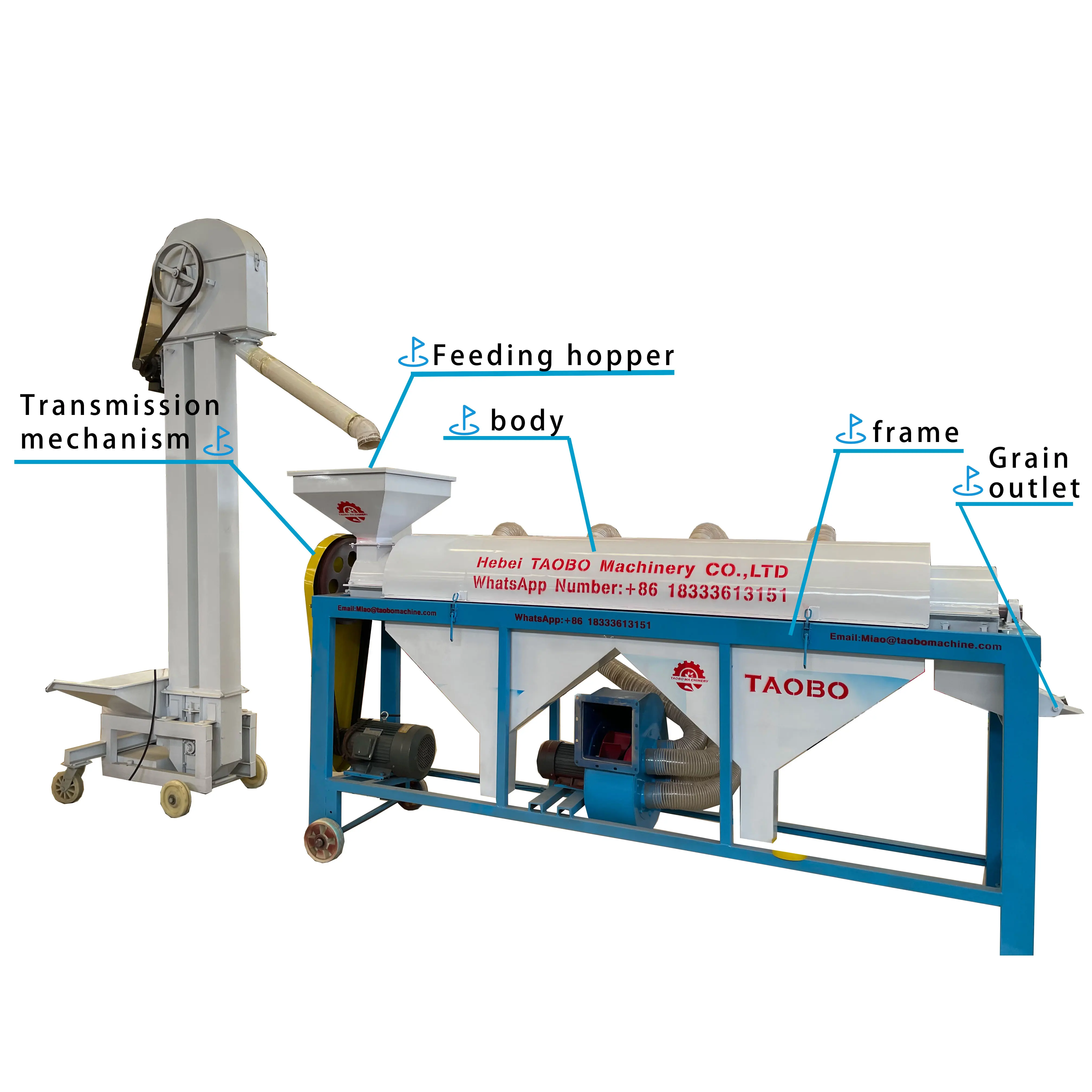 Hot selling Wheat Seed Cleaning Grain Maize Polishing Machine Bean Polishing Machine