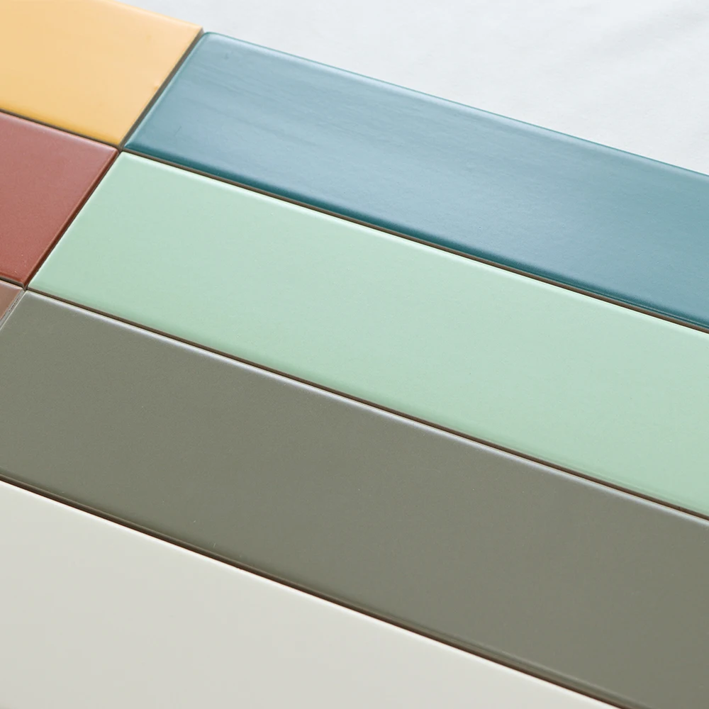 house decoration 75*300 mm / 3*12 inches colorful matte surface interior or exterior rustic subway wall tile