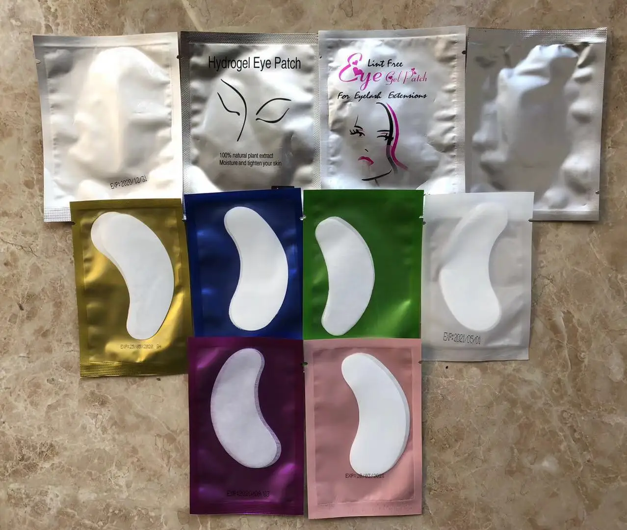  OEM private logo all size eye gel patch for eyelash