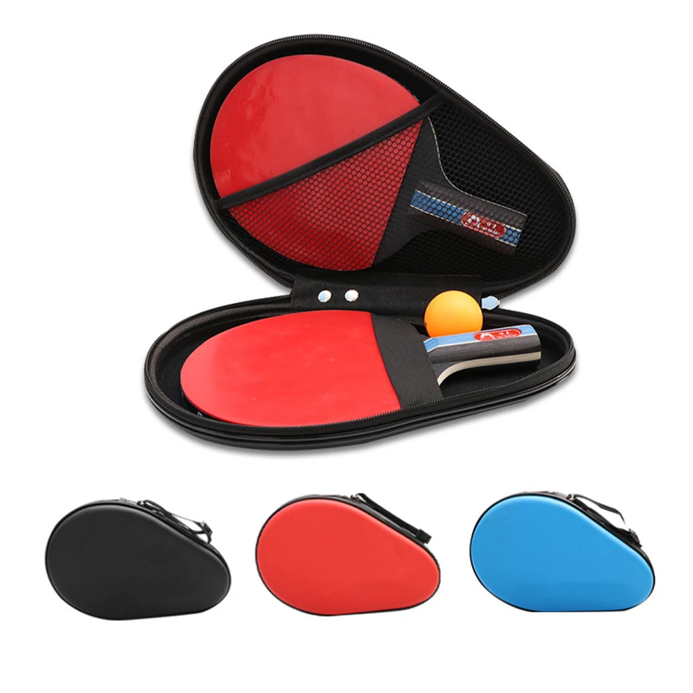 Customized table tennis racket cover with large capacity suitable for outdoor portable sports hard shell racket cover