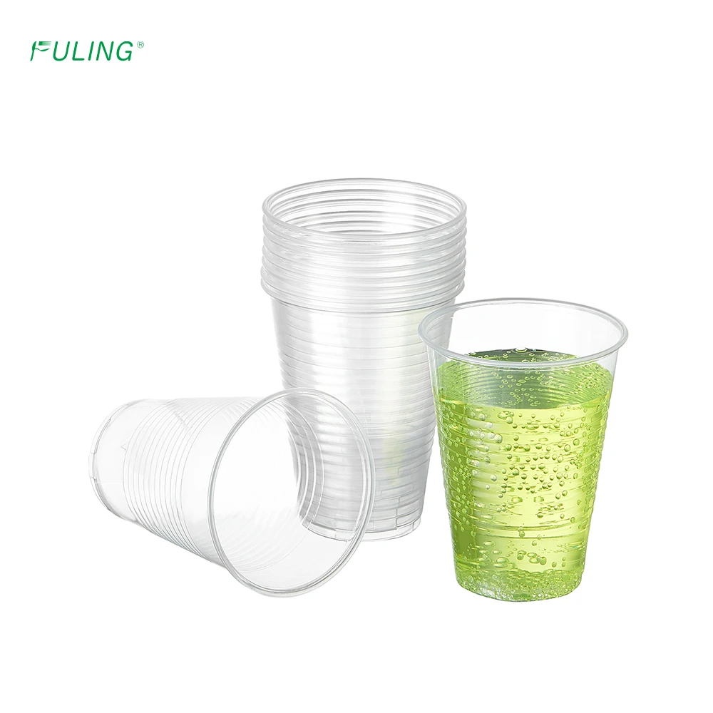 Fuling Manufacturer Clear PP Plastic Cup 5oz 7oz 9oz Disposable Party Drinking Cup