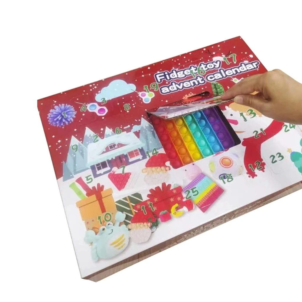 Jinayon Custom logo Christmas Xmas Halloween Holiday Countdown Advent Calendar Gift Box