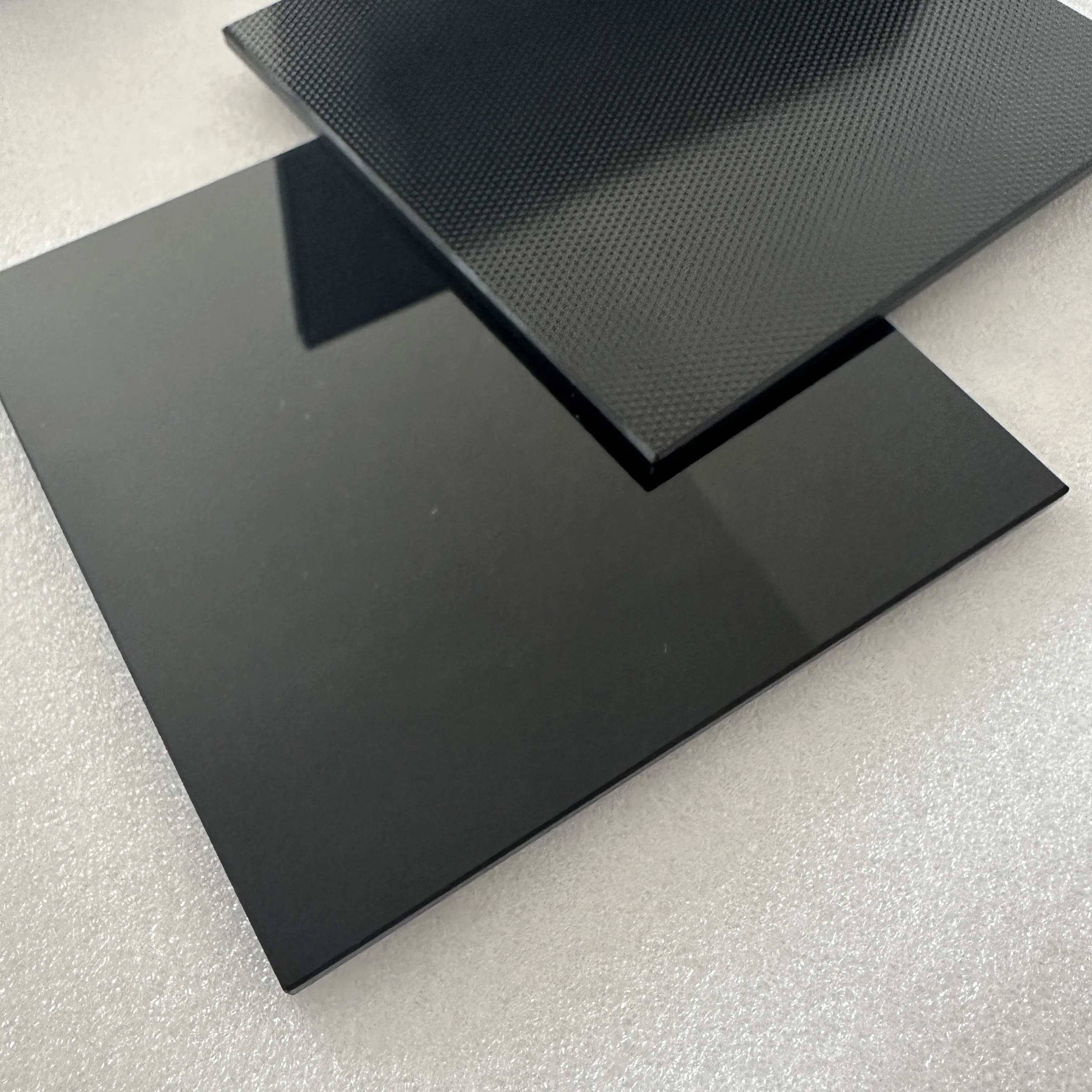 custom low price fireplace glassfire resistant ceramic glass black heat resisting ceramic glass