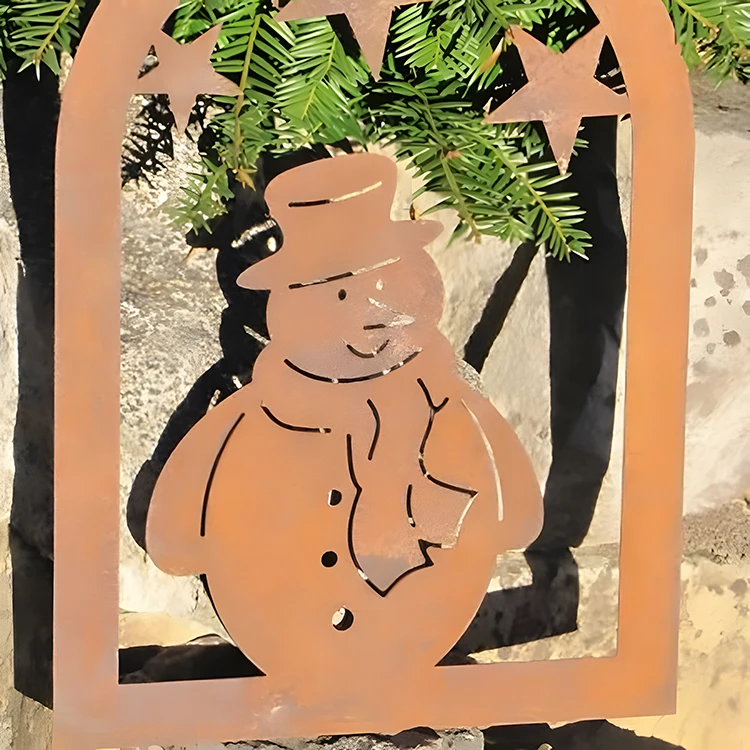 Elk Christmas Tree Steel Art the  Rust Metal Garden Rust Metal Art for garden