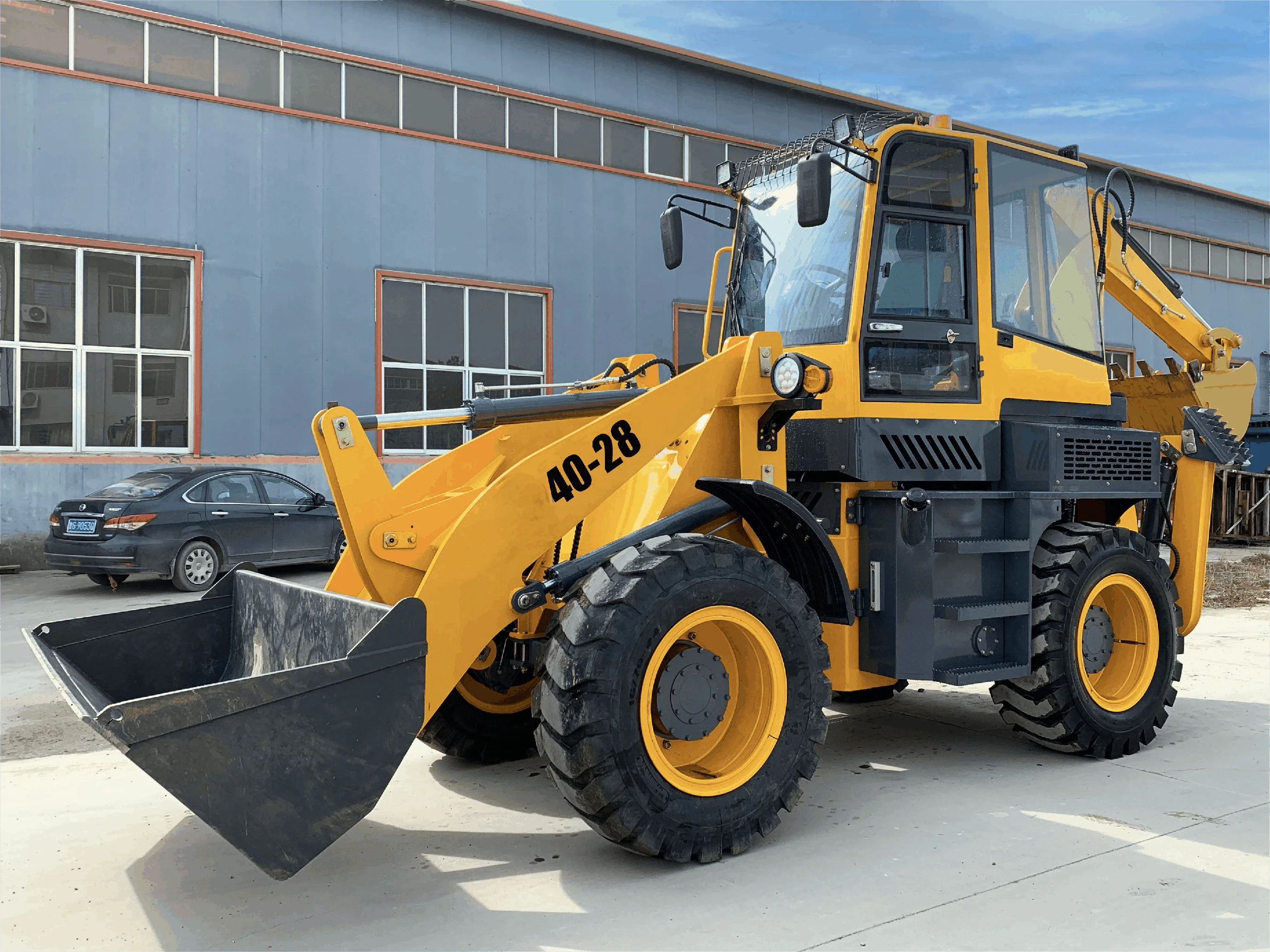 wheel loader 7200KG Mini Loader Backhoe SNSC 40-28Rated load 7200kg 2024 New High Quality Machinery durable mini wheel loader