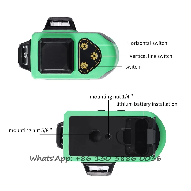 Factory Price New Type 12 Lines Green Self-leveling 360 Degree Horizontal&Vertical Cross Line Green Laser Beam 3D Laser Level
