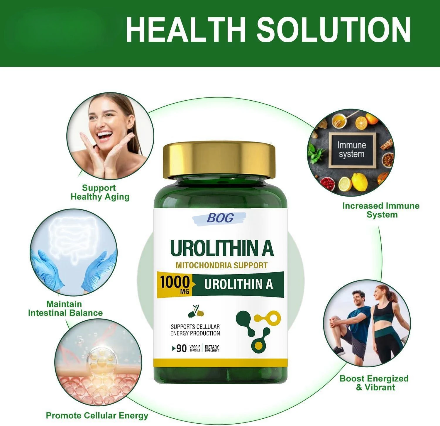 ODM Potency Urolithin A Capsules - 700mg, 60 Count - Premium Health Support Supplement