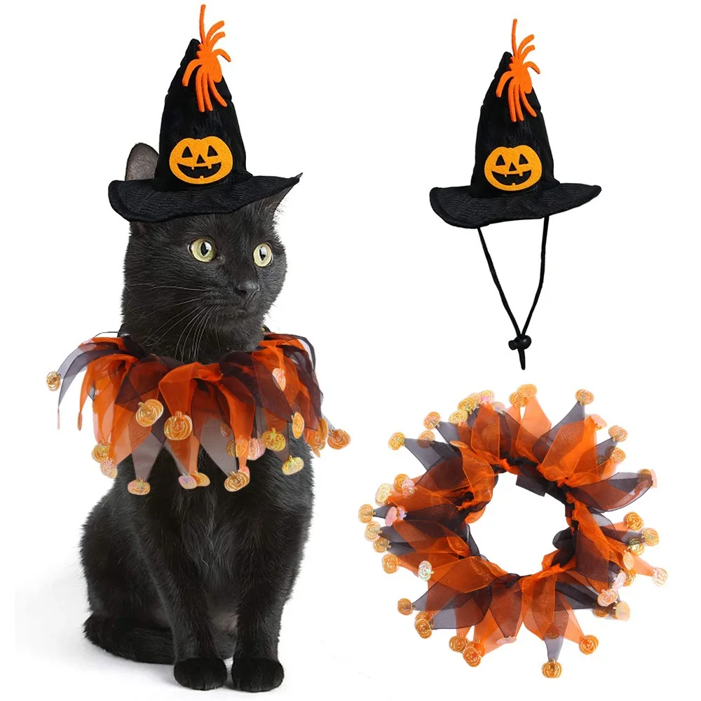 Pumpkin Hair Ornaments cat clothes pet clothes halloween