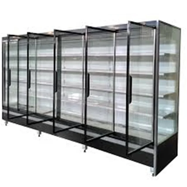 Supermarket Display Counter Commercial ice cream deep freezer Refrigerator Upright Display redbull Glass Door Fridge