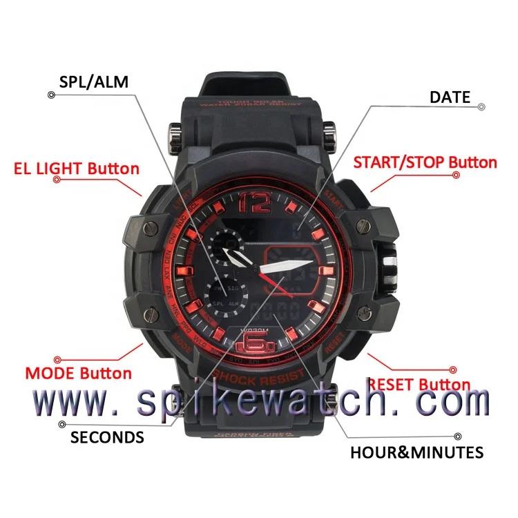 Digital analogue watch private label oem custom wrist watch wholesale aroma watch