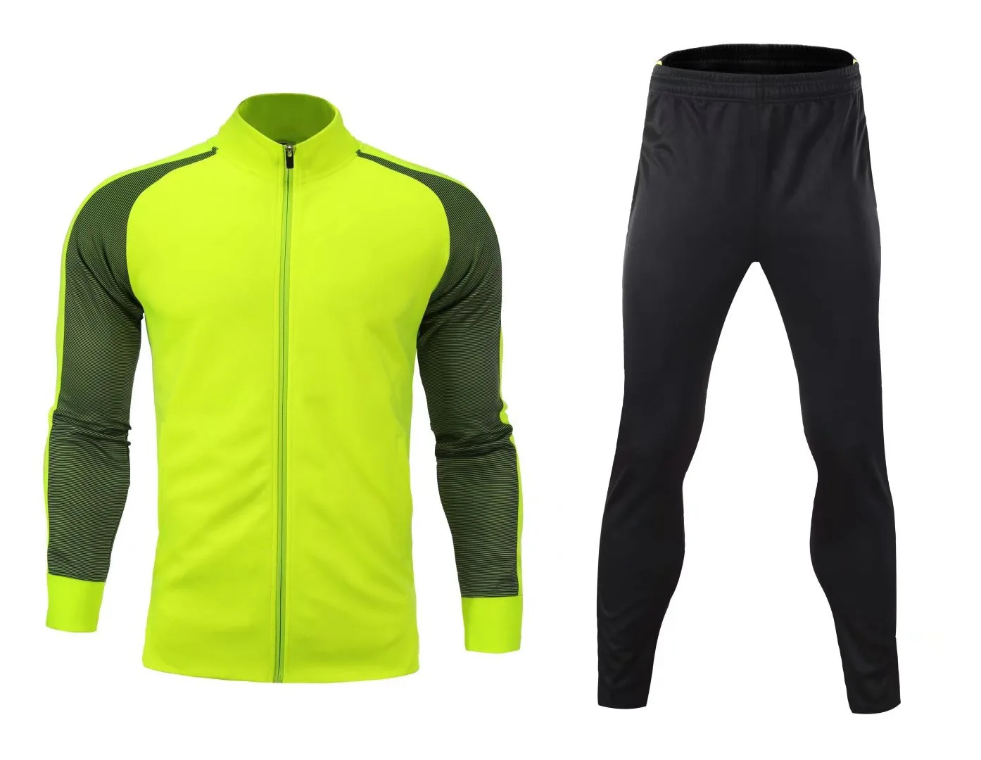 Custom Logo Full Zip Up Sweatsuit Kids Sportswear Two Pieces Training Suit Hot Sale Jogger Tracksuit For Men