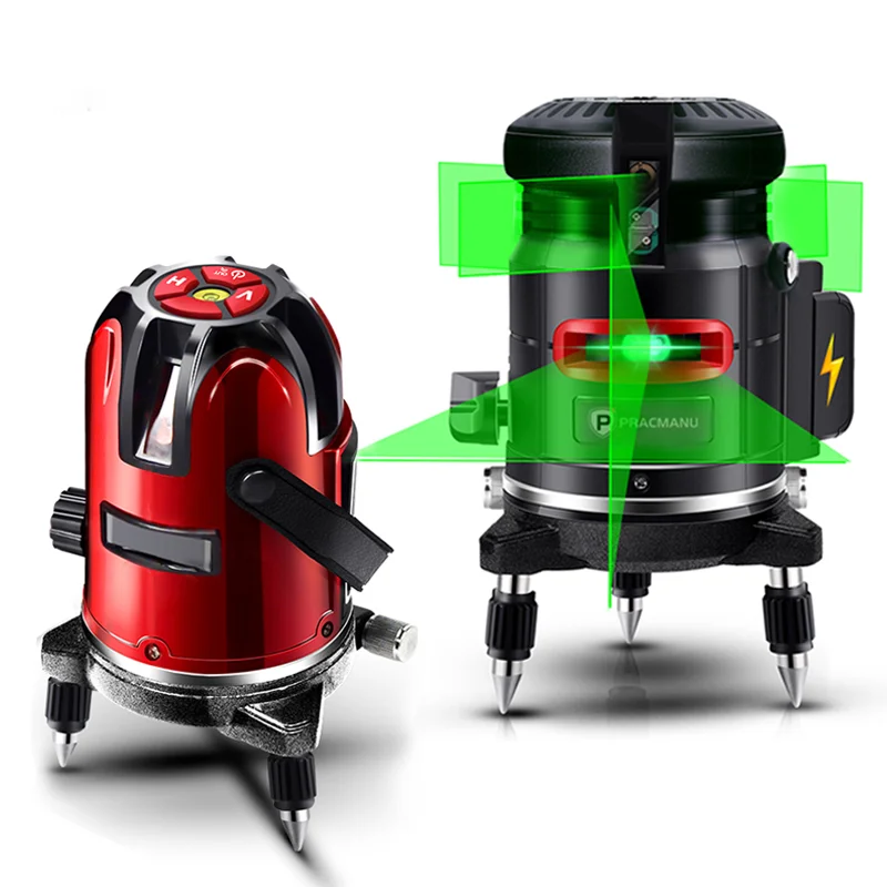 5 lines 3D Green Beam 360 tool 12 lines 4D rotary laser levels