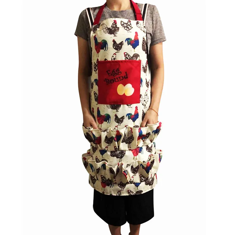 Фартук для яиц на заказ сбора свежих с глубокими карманами взрослых и детей полотняный держатель корзин