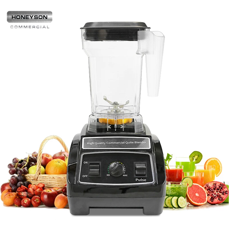 Professional Appliances Used Commercial Blender  Electric Plastic Commercial Juicer Machine with Push Button