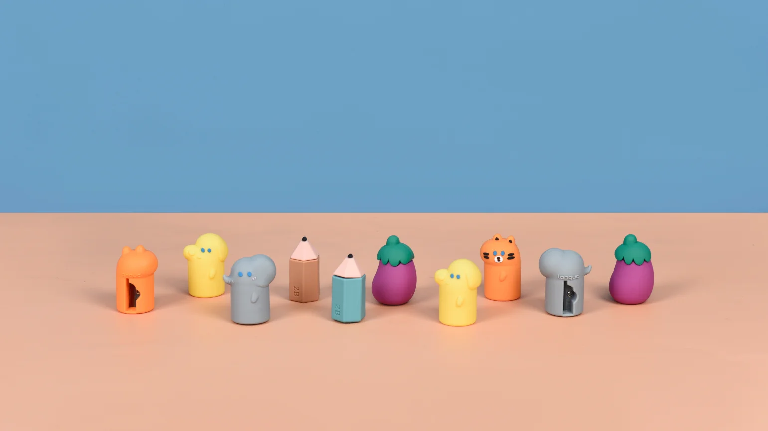 Languo запатентованная конструкция из точилки для карандашей Симпатичные рисунки зверей одно отверстие точилка