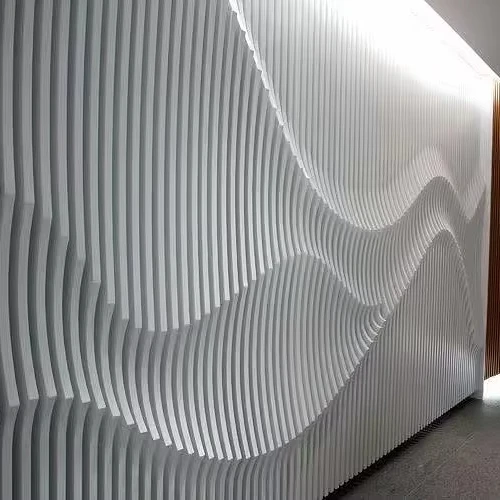 Interior Wall Decoration Custom Design Aluminum Wave Shape Wall Panel
