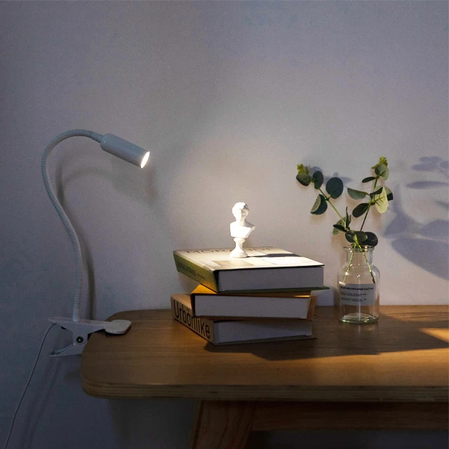 Realshine Portable Led Lamp Clip On Bedside Shelf Task Light Goose Neck Indoor Lighting Desk Lamps Flexible Economic Lamp