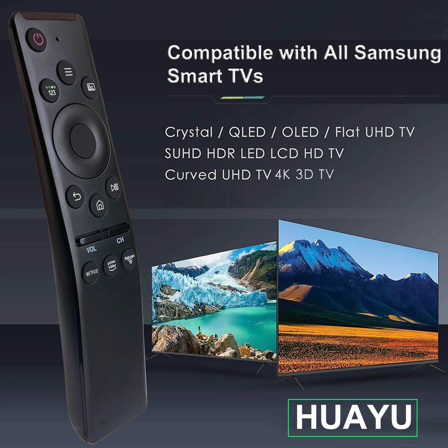 Factory  Universal TV Remote Control For Samsung Smart  55 60 65 70 75 80 85 Inch with Full HD LED TV
