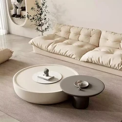 Modern creative SLATE cream style living room TV table coffee table set