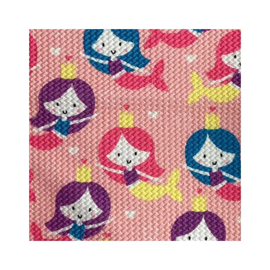 Senior Custom Digital Printing Bullet 4 way stretch fabric for kids custom printed polyester fabric