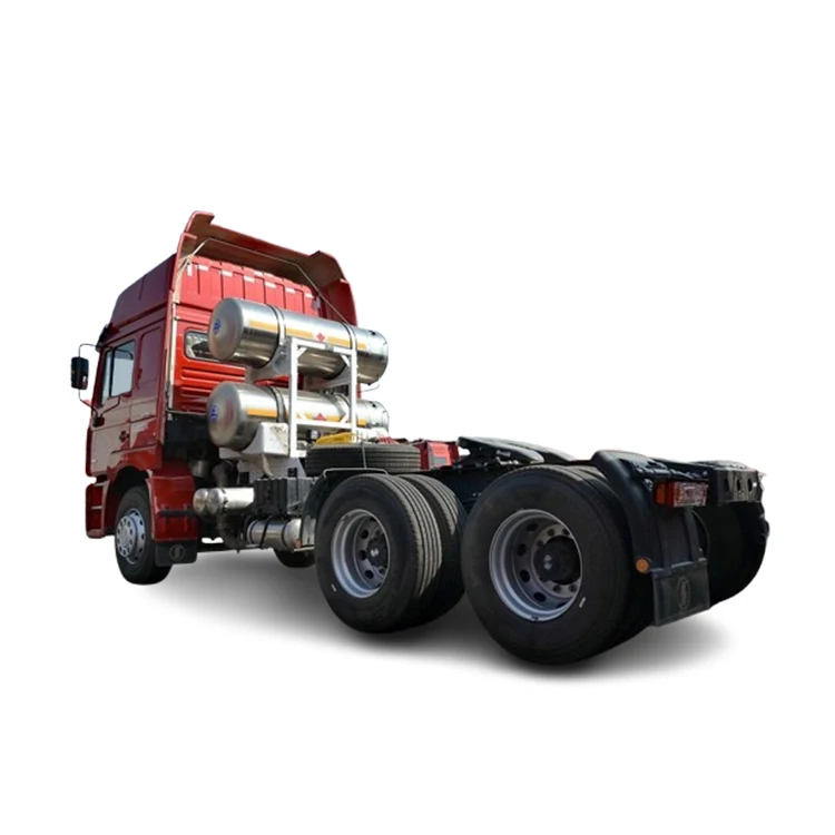 Hot sale 6x4 liquefied natural gas 380hp LNG engine 12MT euro 5 emission level heavy duty left-hand drive tractor truck for sale