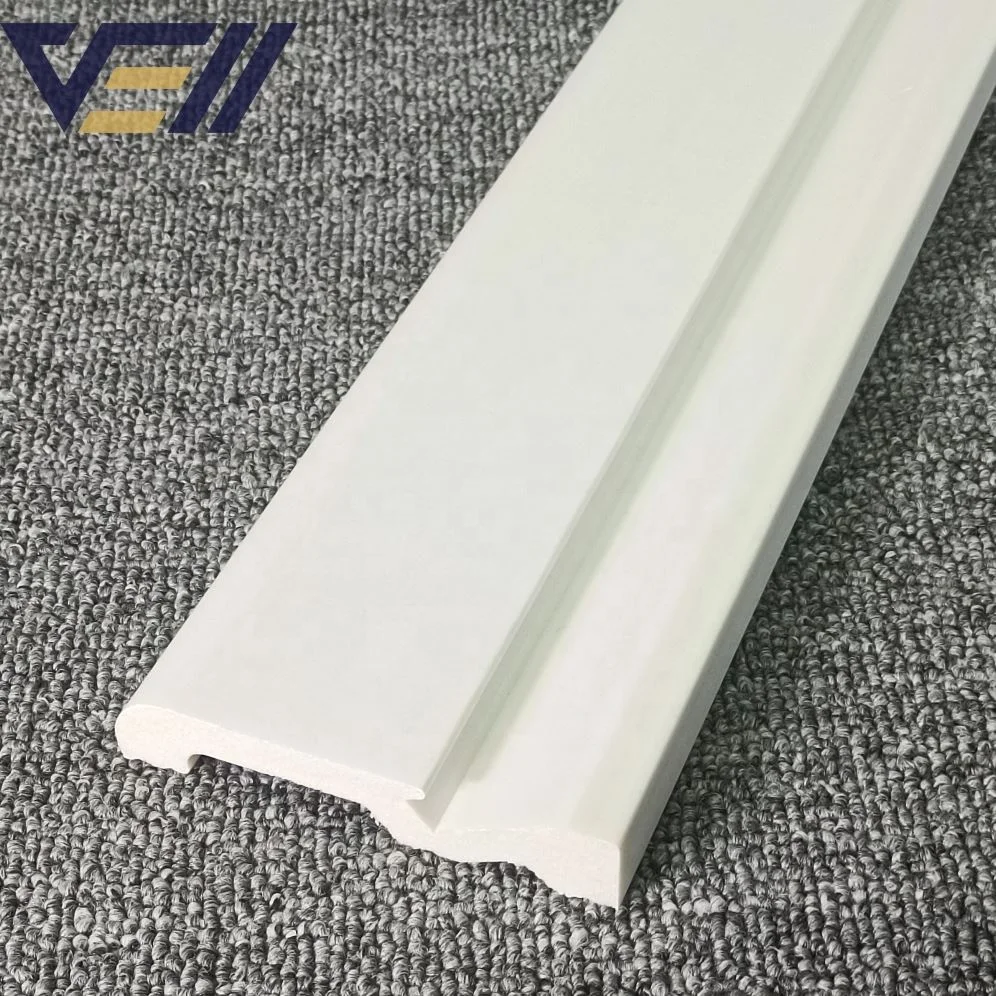 VELL Vinyl flooring accessories polystyrene PS waterproof skirting For Decoration