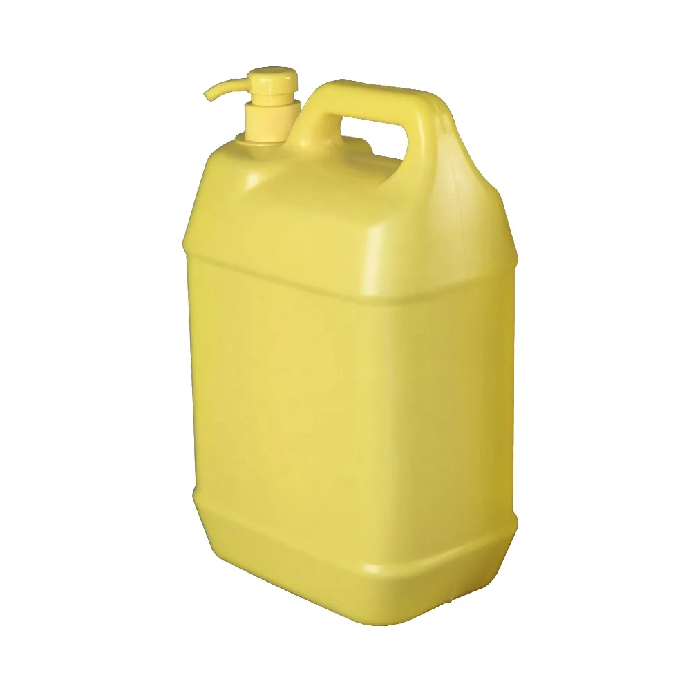  5 л пластиковый цилиндр для жидкого моющего средства квадратный jerrycan HDPE литров химический с головкой насоса кг
