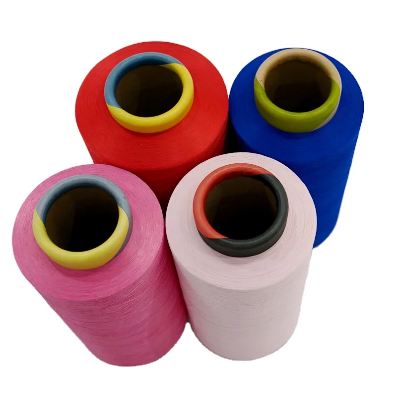 Полиэфирная пряжа китайская фабрика со склада DTY 300 denier 96 нить из эластичной ткани