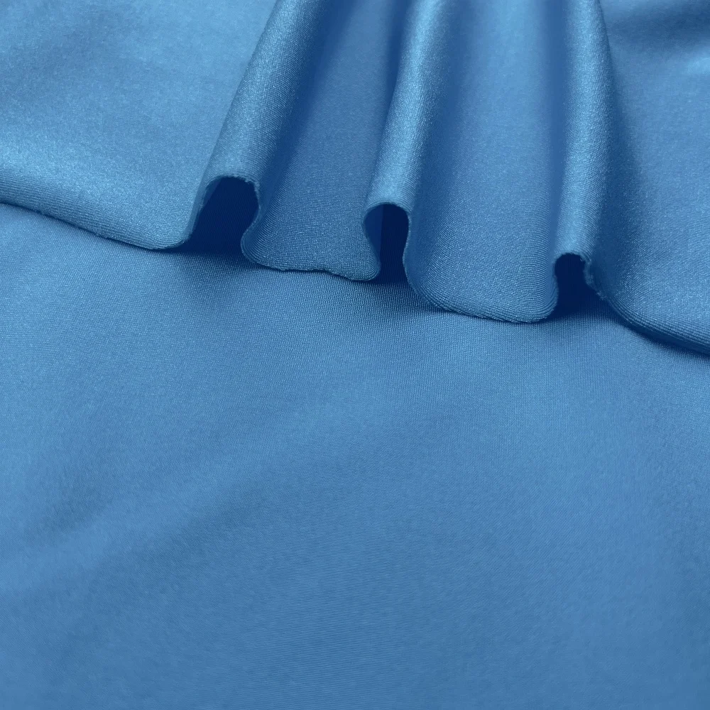 Multi-Specification Elastic Nylon Spandex Fabric for Swimwear Four Sided Glossy Sports Stretch Soft Hand Feel Dresses Sportswear