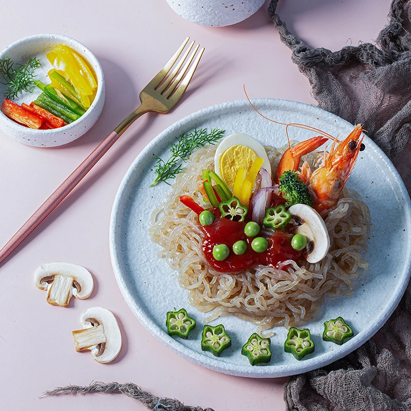 High Dietary Fiber Halal Konjac Noodles Pasta Shirataki Noodles Slim Instant Konjac Noodle