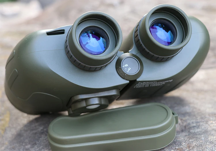 Army Green Night Vision Range Finder Waterproof Telescope Binoculars 7x50
