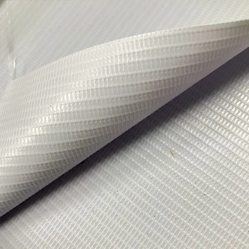 10 oz White PVC Tarpaulin Roll 340gsm PVC Flex Banner Material For Printing