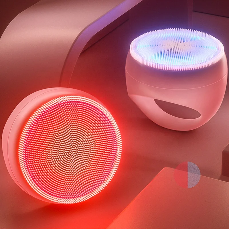 IPX7 waterproof electric silicone facial massager home use face cleaning machine ultrasonic facial cleanser face cleansing brush