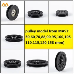 Wholesale Price 88mm Sports Fitness Accessories Gym Equipment Bearing Aluminum Pulley Big Bird Pulley