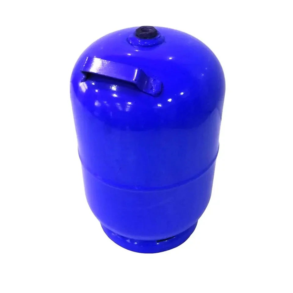 Empty propane/butane gas cylinder/oxygen tank with valve and steel
